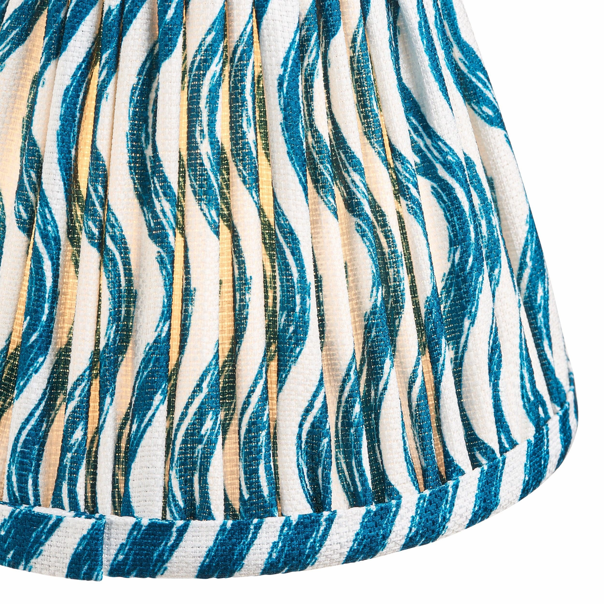 Ripple 16cm Blue Lamp Shade