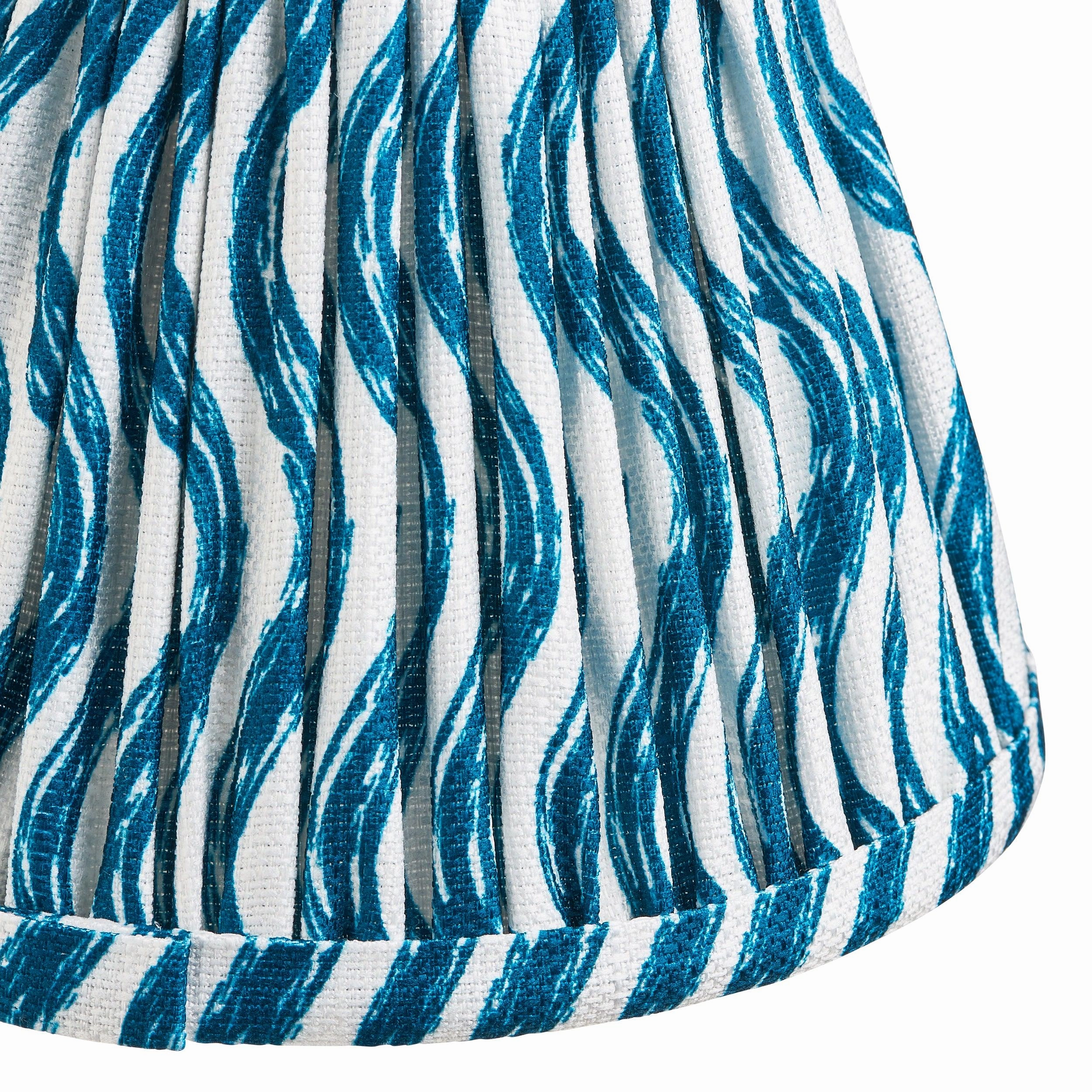 Ripple 16cm Blue Lamp Shade