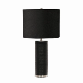 Ripple 1 Light Black Table Lamp - Elstead Lighting energy-saving LED light