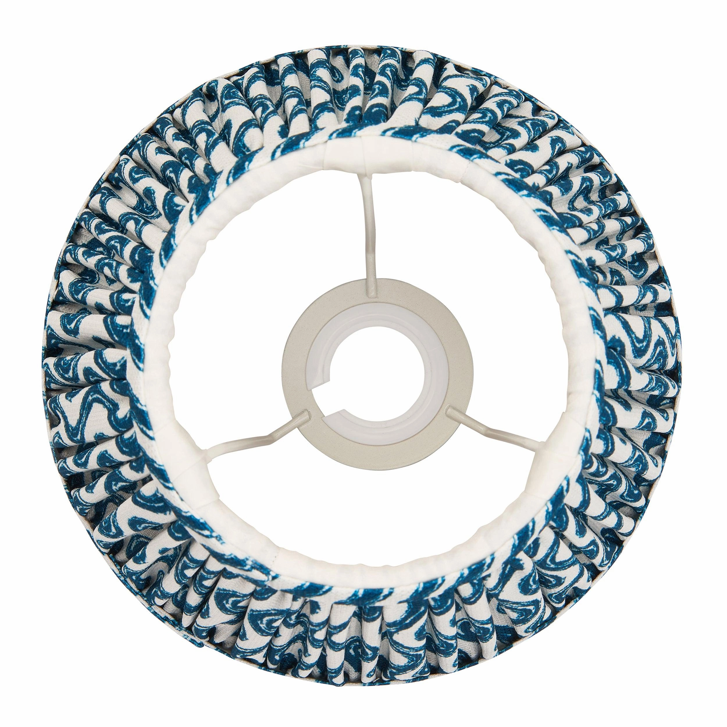 Ripple 20cm Blue Lamp Shade