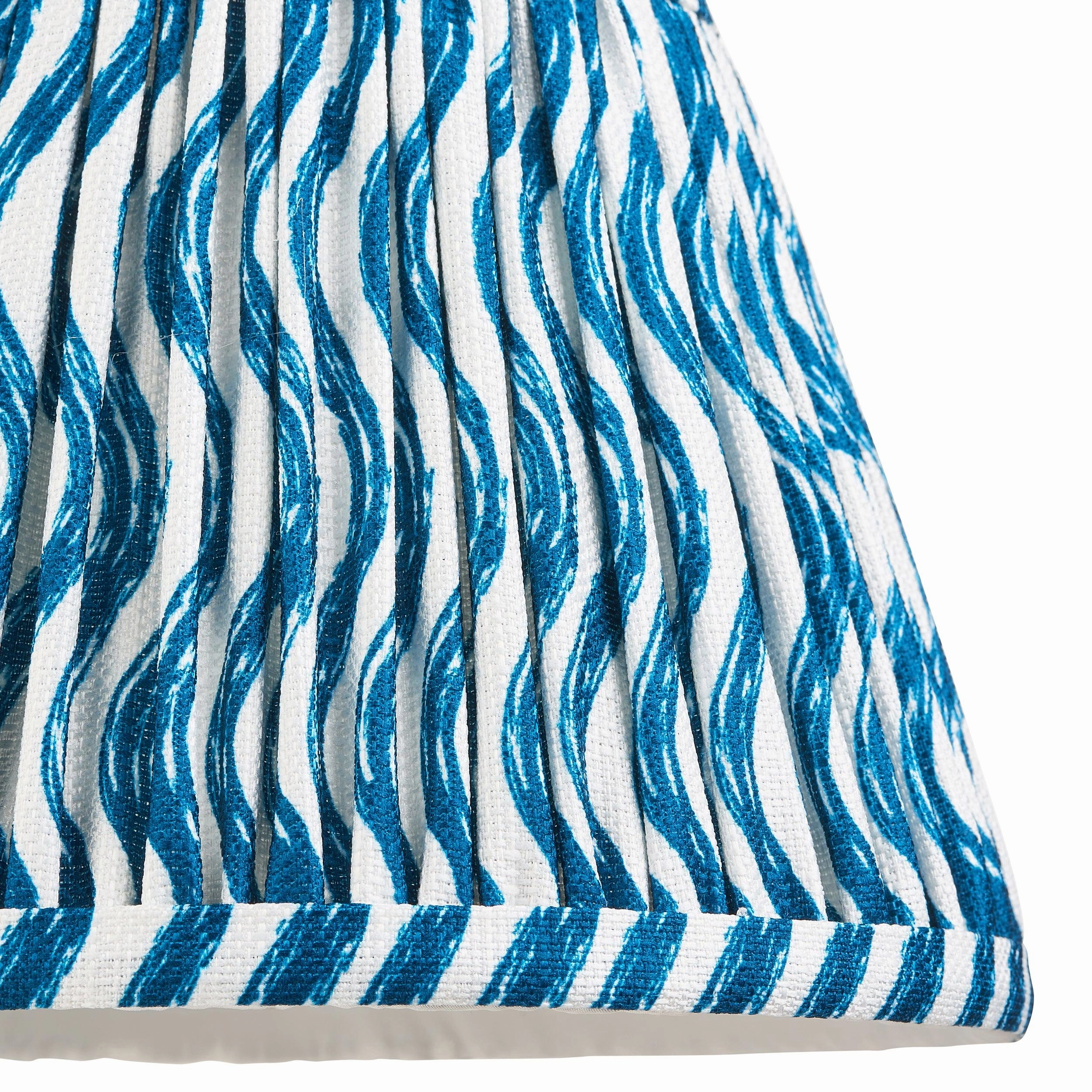 Ripple 20cm Blue Lamp Shade
