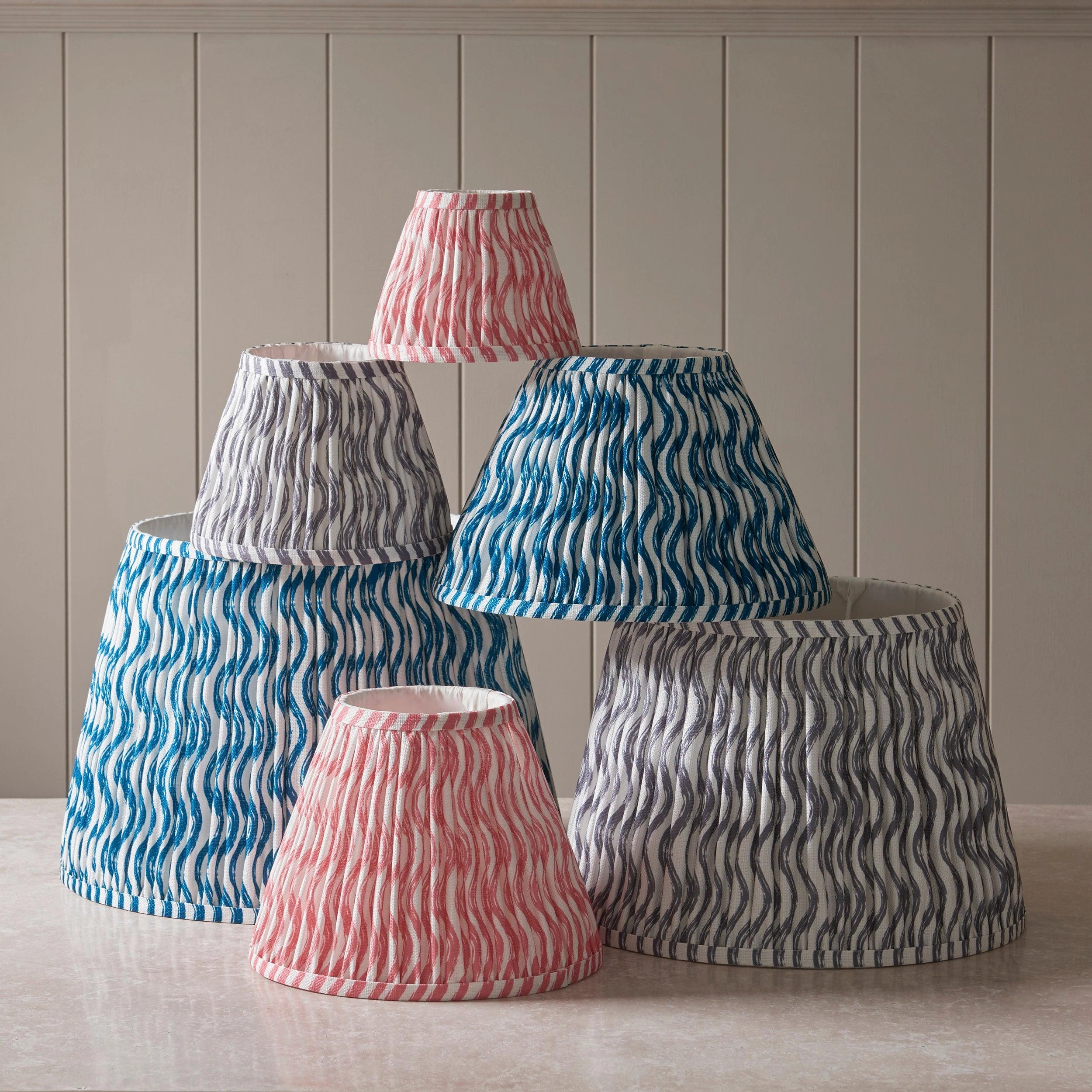 Ripple 20cm Grey Lamp Shade