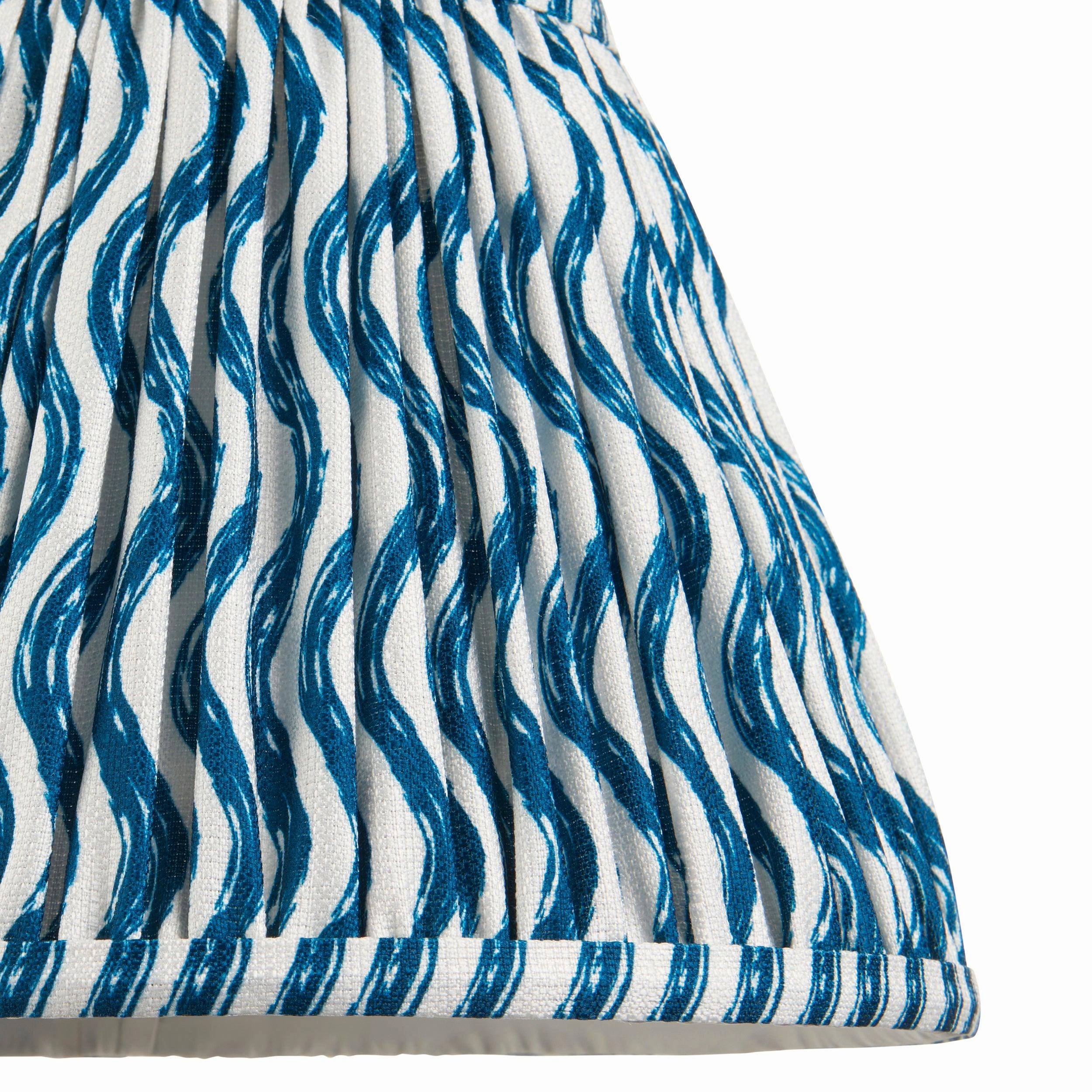 Ripple 25cm Blue Lamp Shade