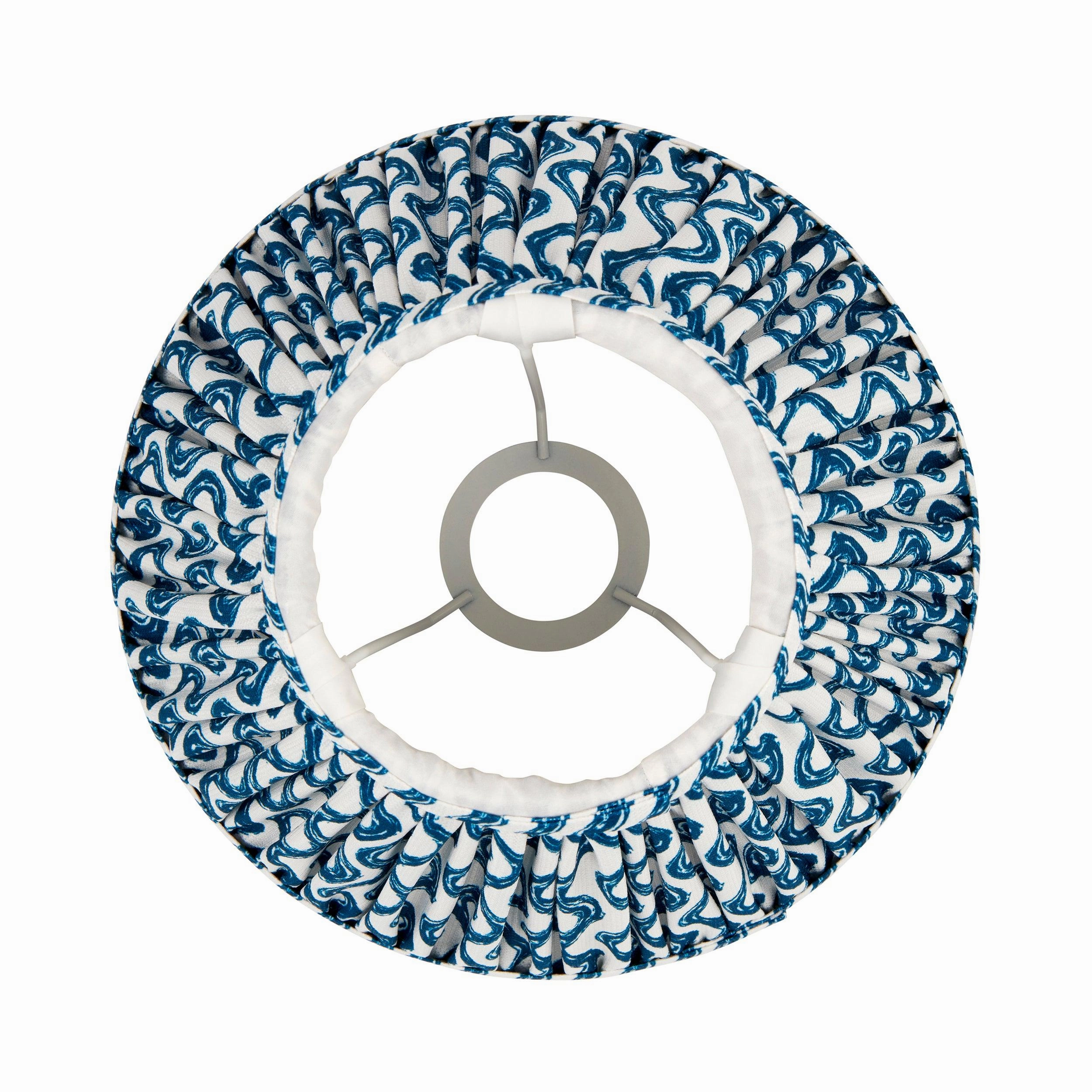 Ripple 25cm Blue Lamp Shade