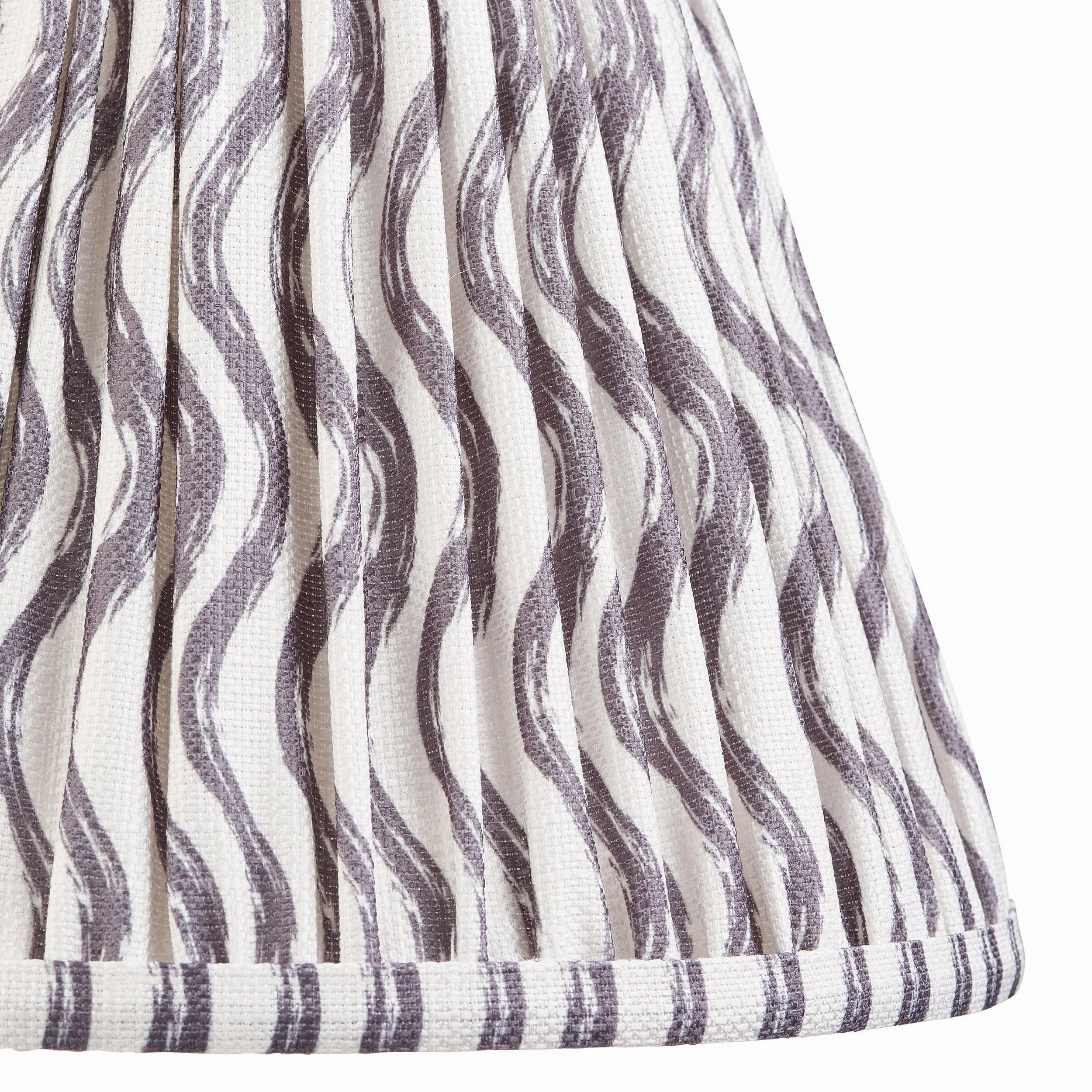 Ripple 25cm Grey Lamp Shade
