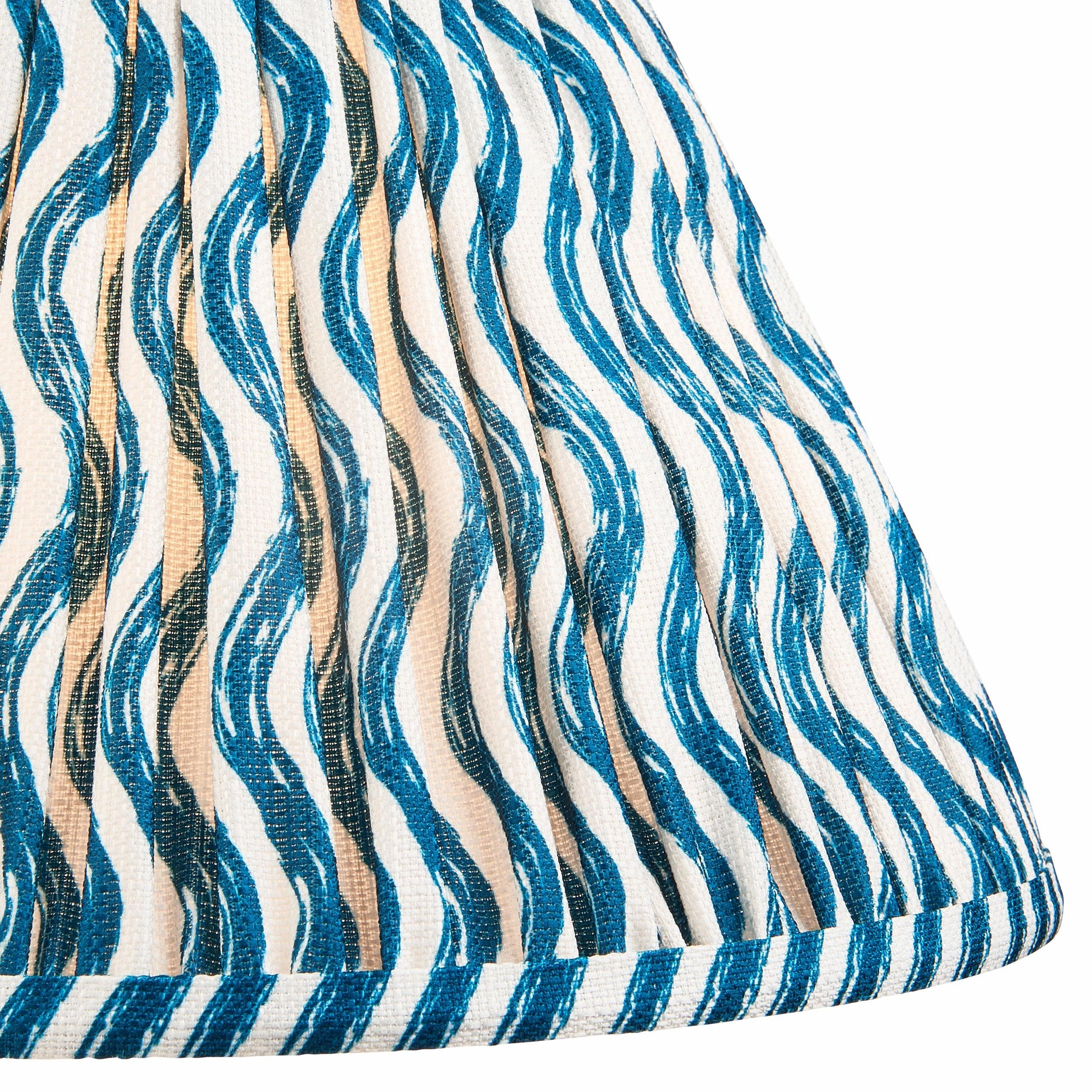 Ripple 30cm Blue Lamp Shade