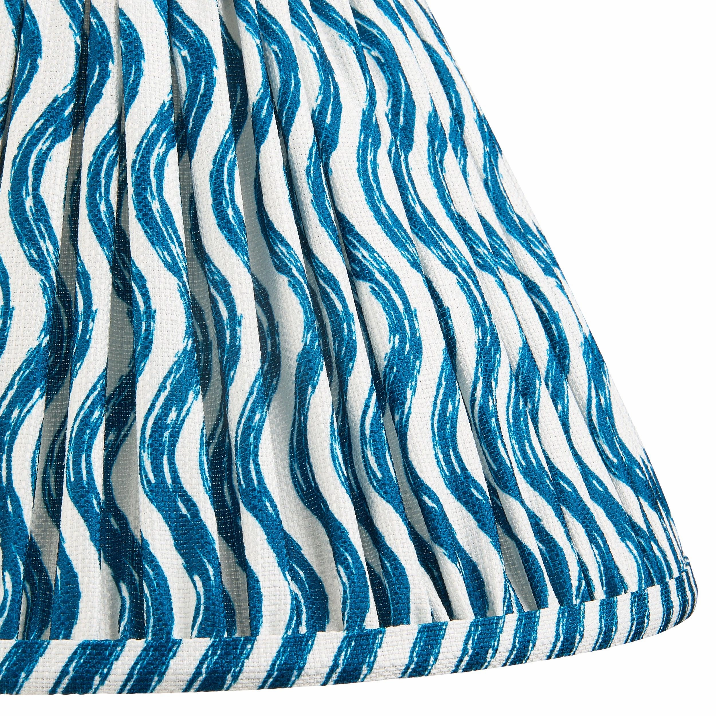 Ripple 30cm Blue Lamp Shade