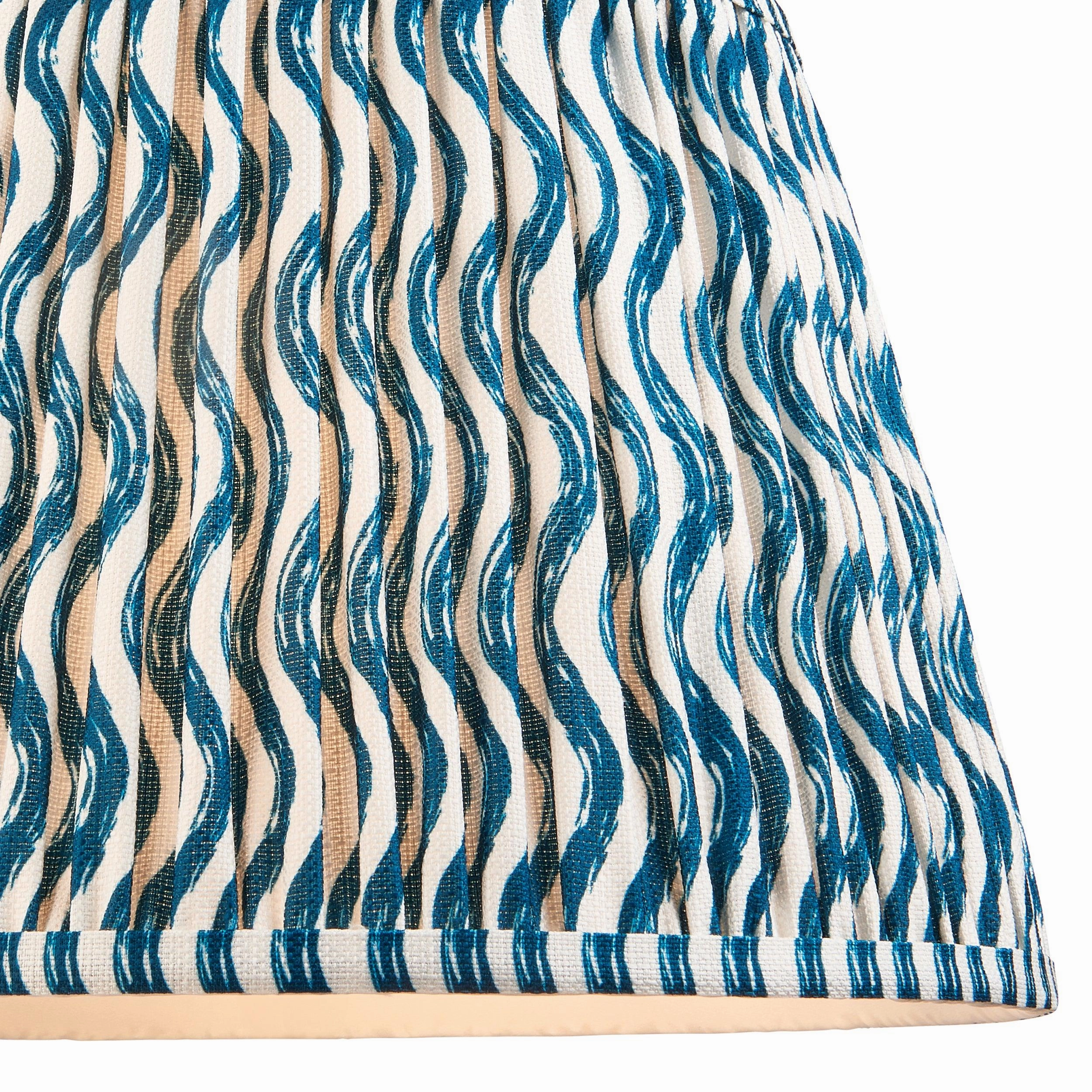 Ripple 35cm Blue Lamp Shade