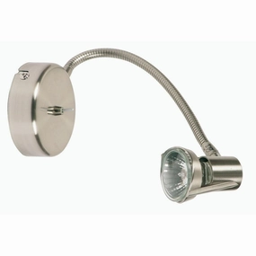 Romore 1 Light Antique Chrome Switched Flexi-head Spot Light soft glow ceiling light