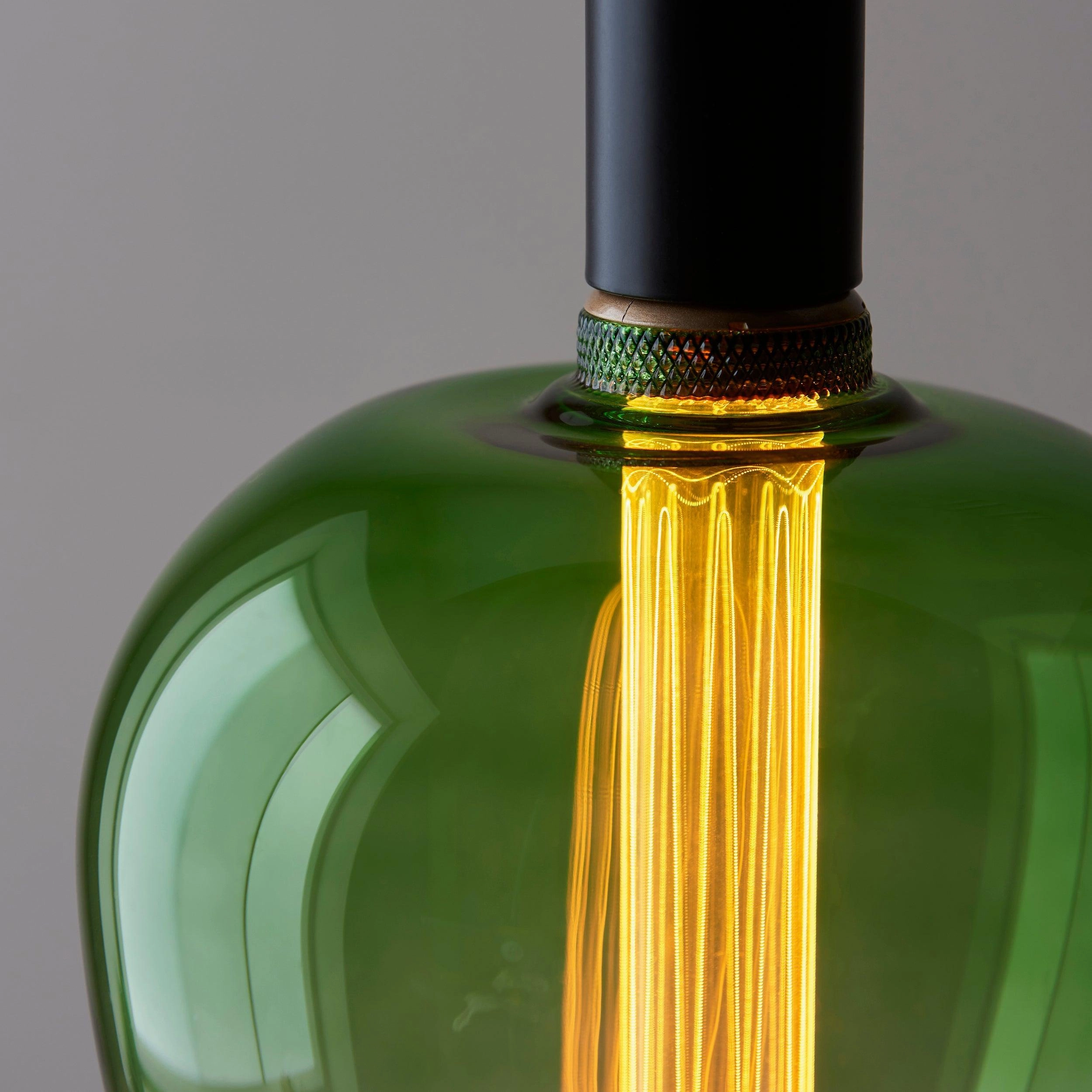 Roves Green/Pink Ombre Glass Filament LED E27 2.4 Light Bulb