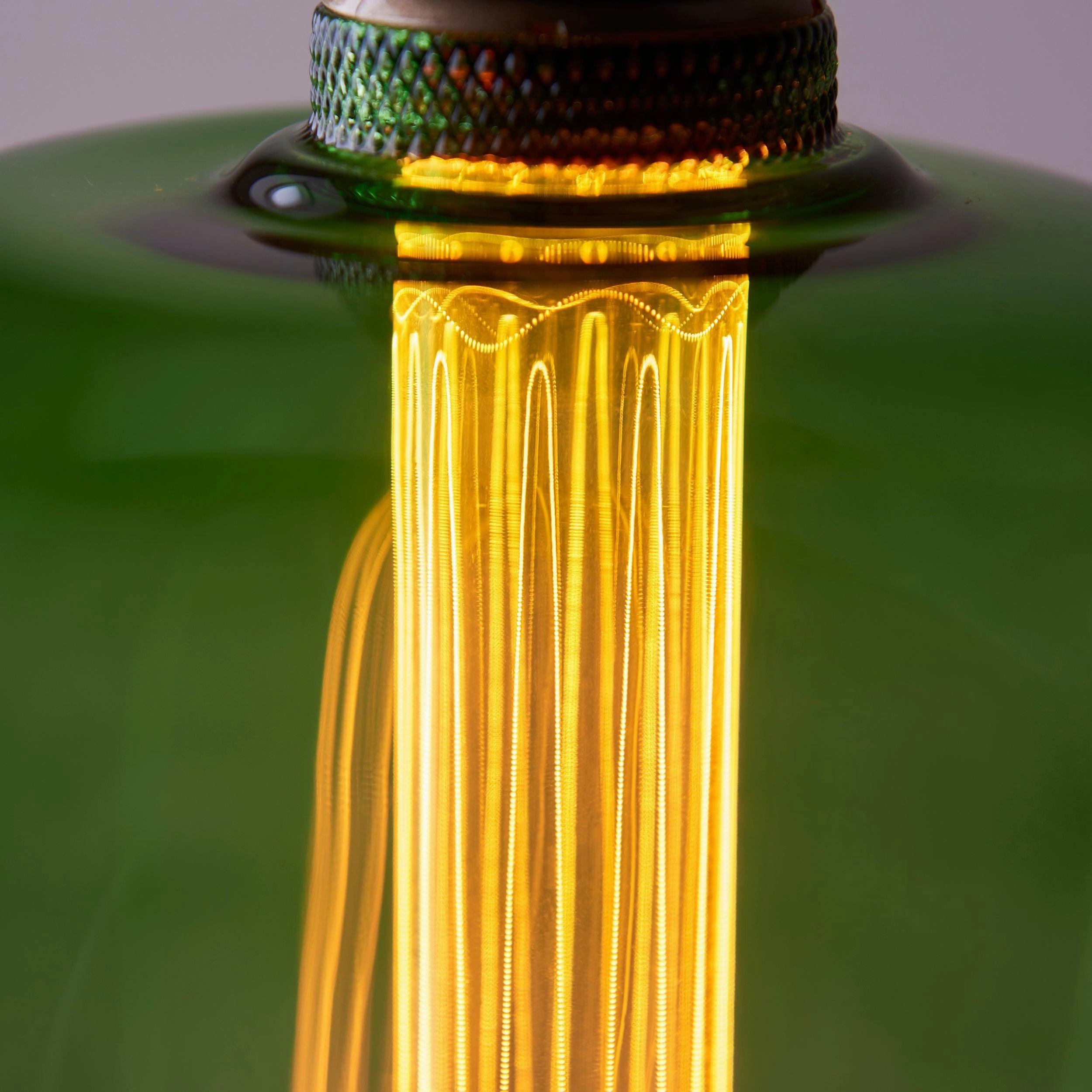 Roves Green/Pink Ombre Glass Filament LED E27 2.4 Light Bulb