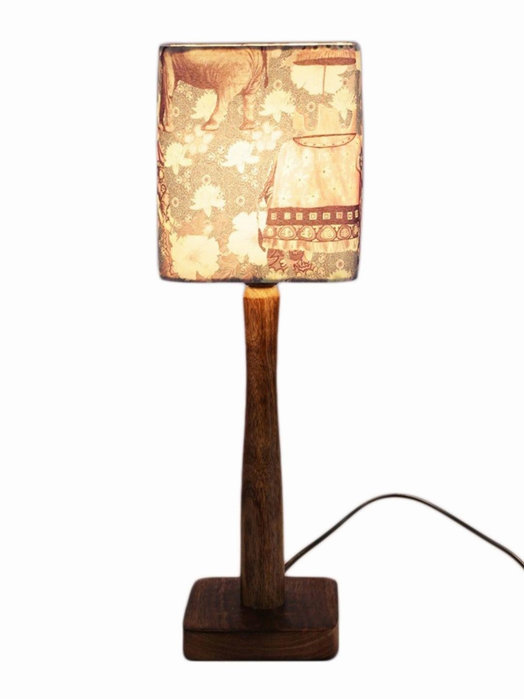 Royal Elephant wooden Lamp