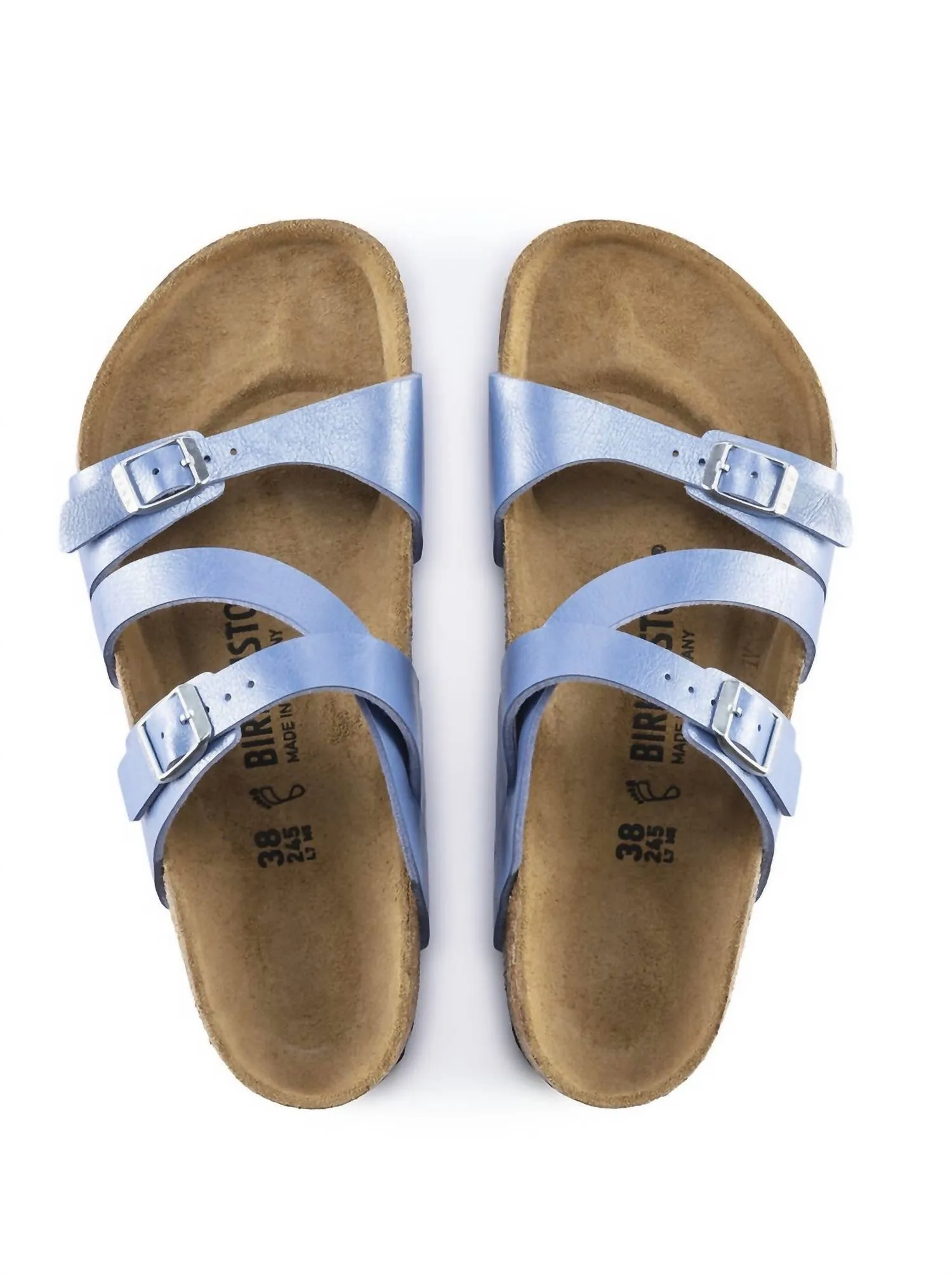 Salina Birko-Flor Sandal in Graceful Riviera Blue