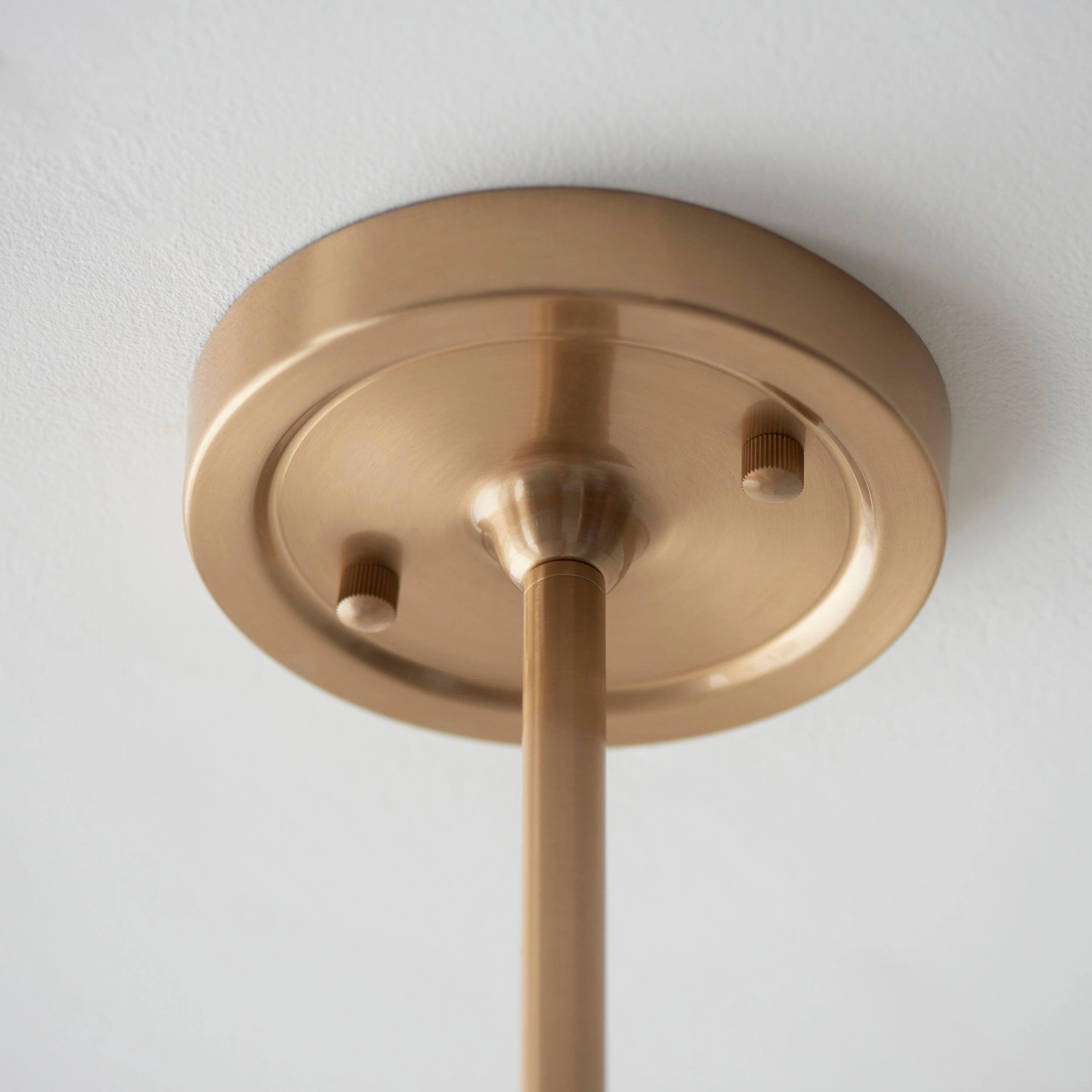 Santiago Brass 4 Light Pendant Ceiling Light With Pink Ripple 16cm Shades