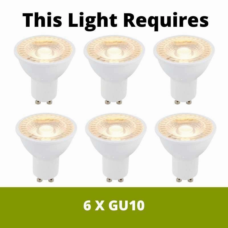 Saxby Amalfi 6 Light Chrome Spot Light