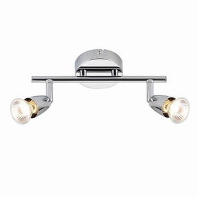 Saxby Amalfi Chrome Finish 2 Light Spotlight tall arc lamp for living room
