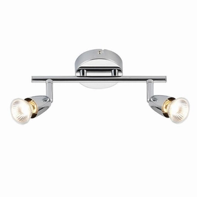 Saxby Amalfi Chrome Finish 2 Light Spotlight ambient ceiling fixture