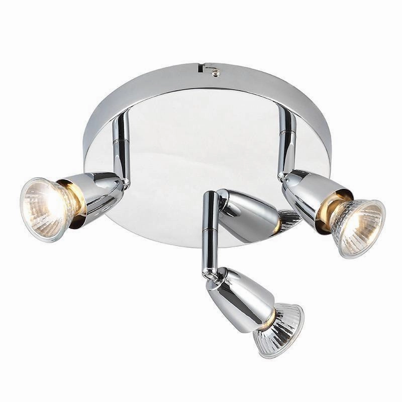 Saxby Amalfi Chrome Finish 3 Light Spotlight ambient ceiling fixture