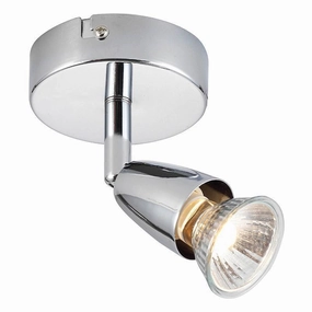 Saxby Amalfi Chrome Finish Single Spotlight tall arc lamp for living room