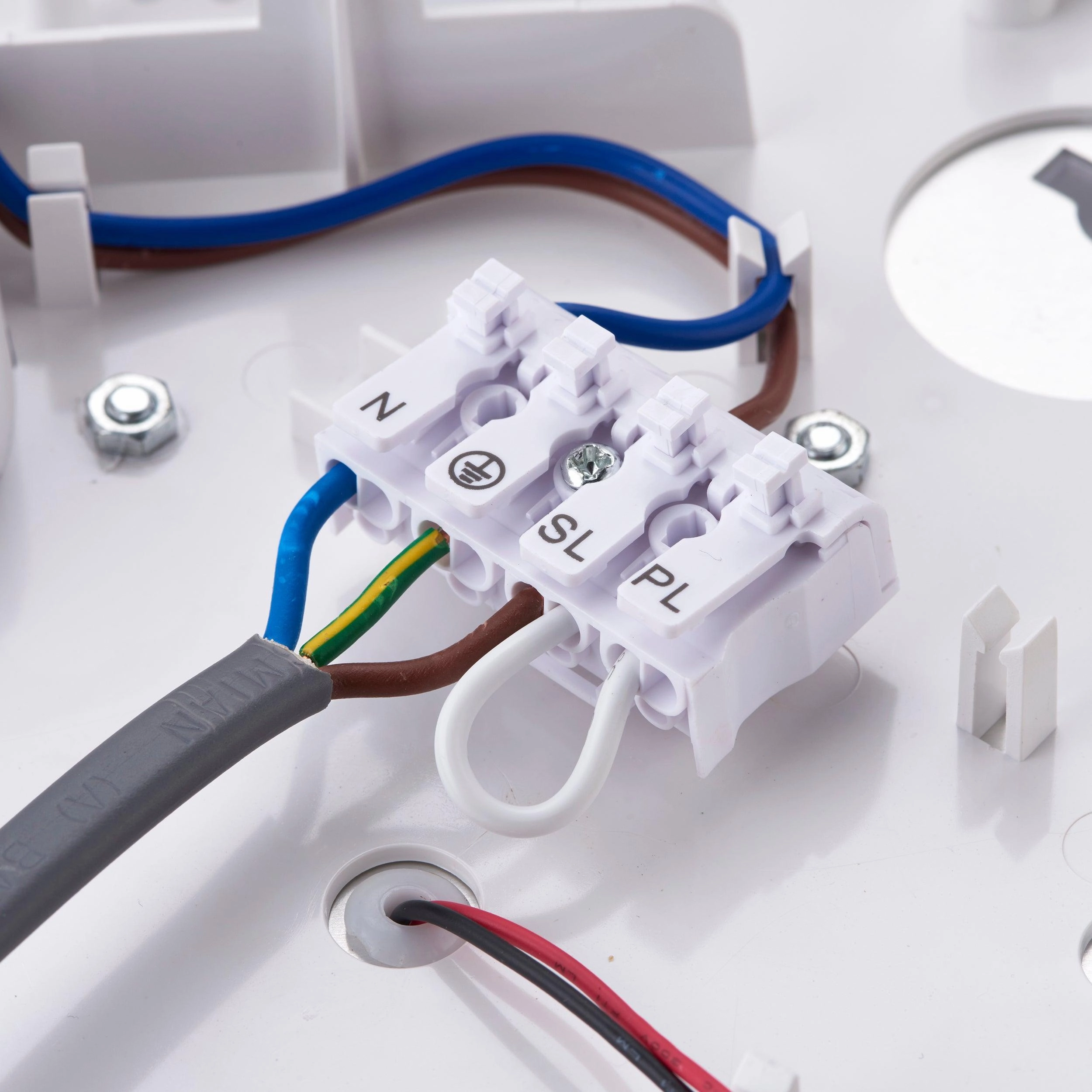 Saxby HeroPRO White LED Bulkhead with Microwave Sensor IP65 18W - CCT