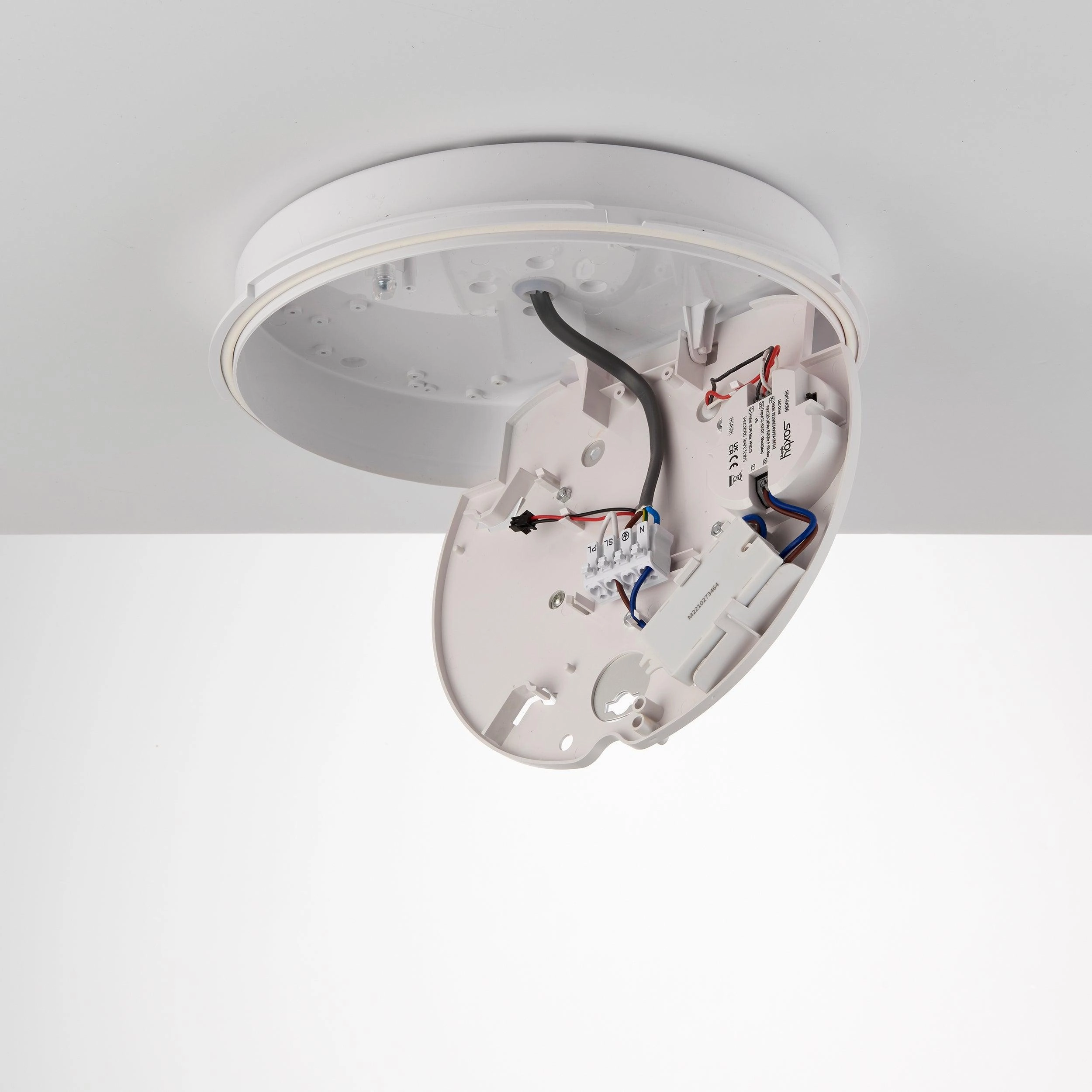 Saxby HeroPRO White LED Bulkhead with Microwave Sensor IP65 18W - CCT
