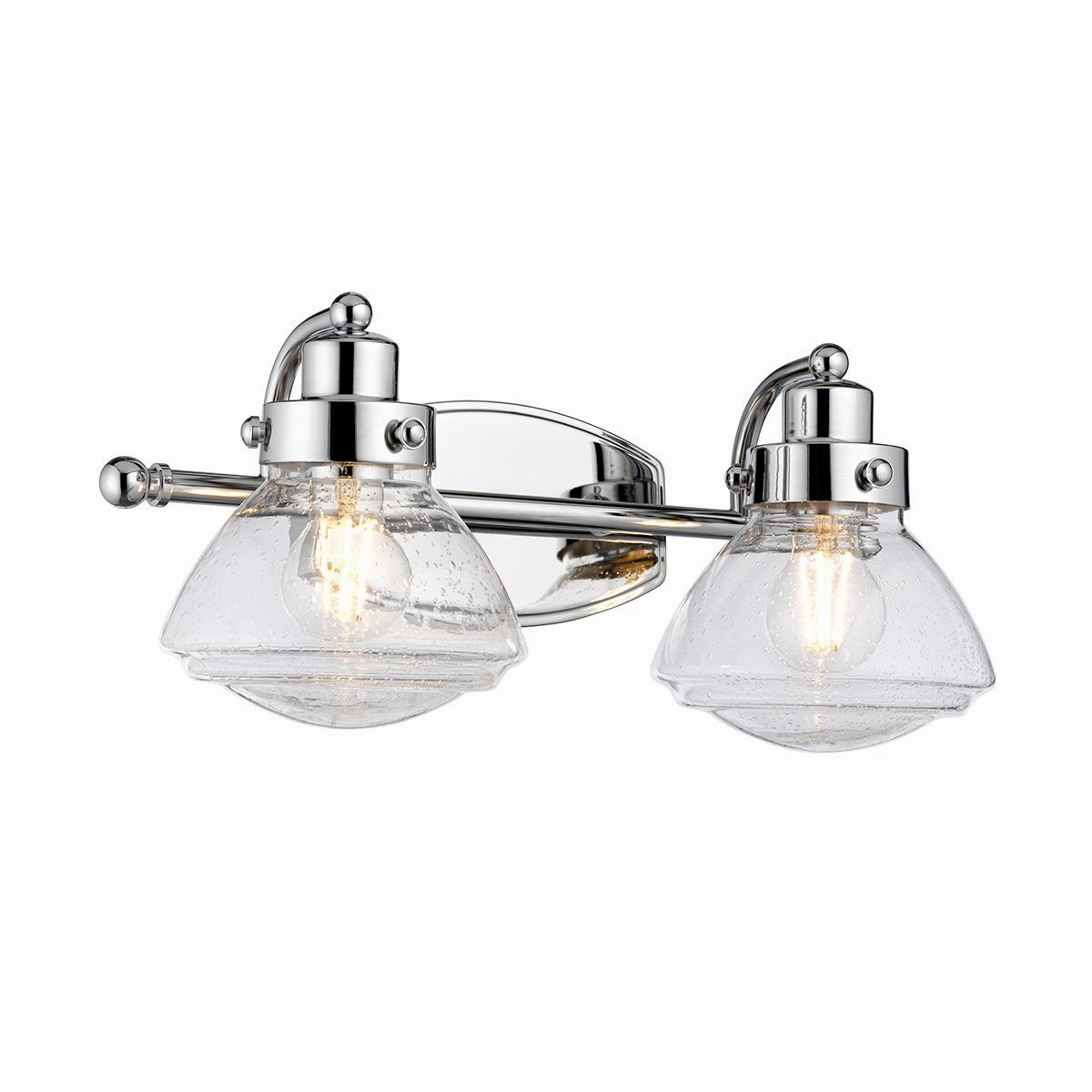Scholar 2 Light Polished Chrome Bathroom Wall Light vintage desk lamp