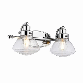Scholar 2 Light Polished Chrome Bathroom Wall Light vintage desk lamp