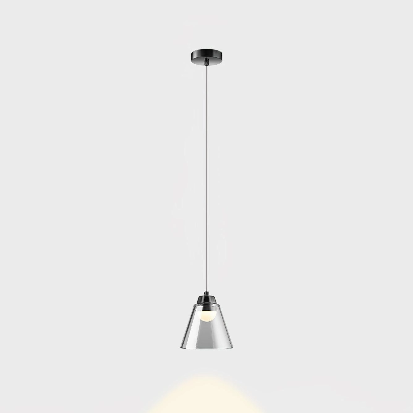 Sculptural Glass Pendant Lamp