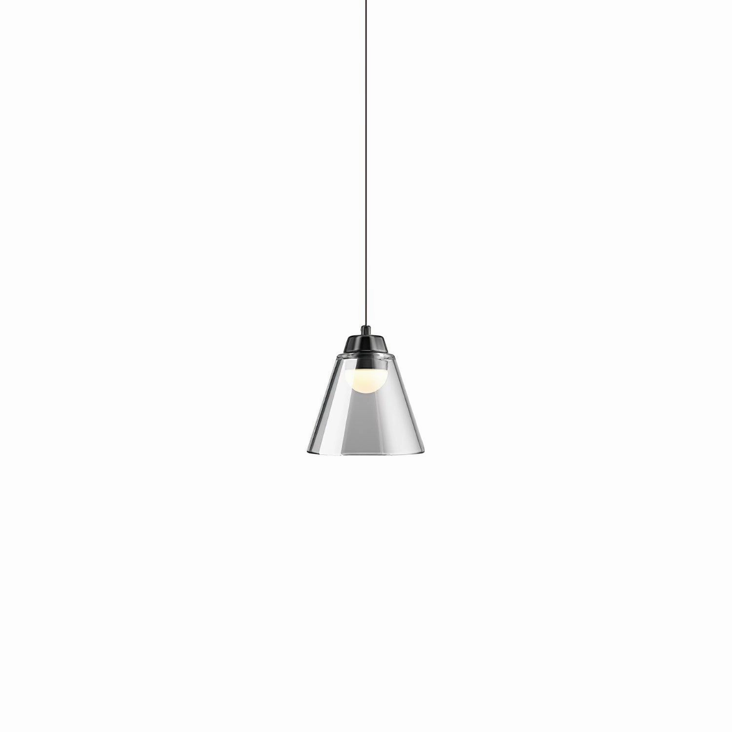 Sculptural Glass Pendant Lamp