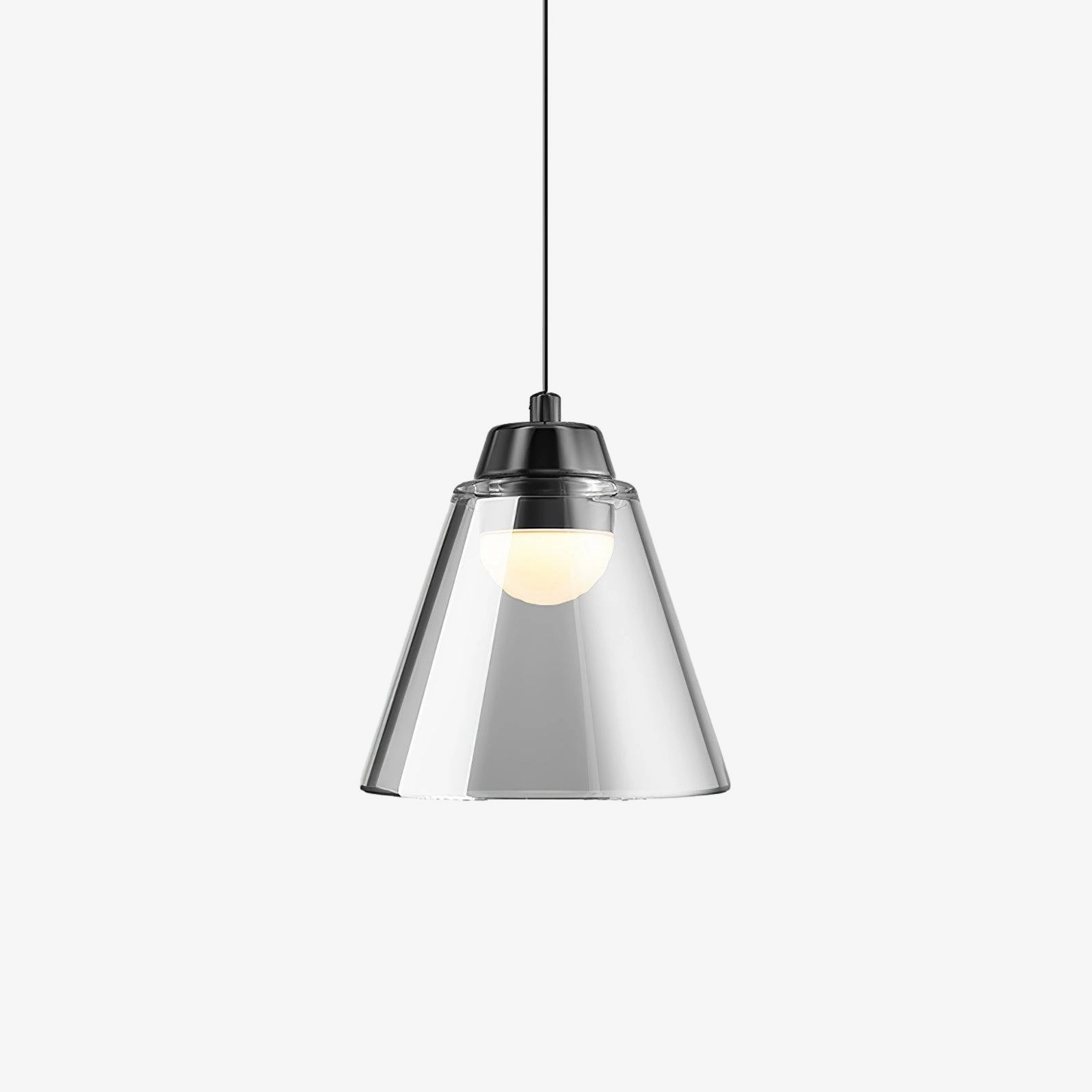 Sculptural Glass Pendant Lamp round ceiling light