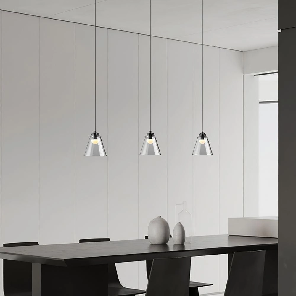 Sculptural Glass Pendant Lamp