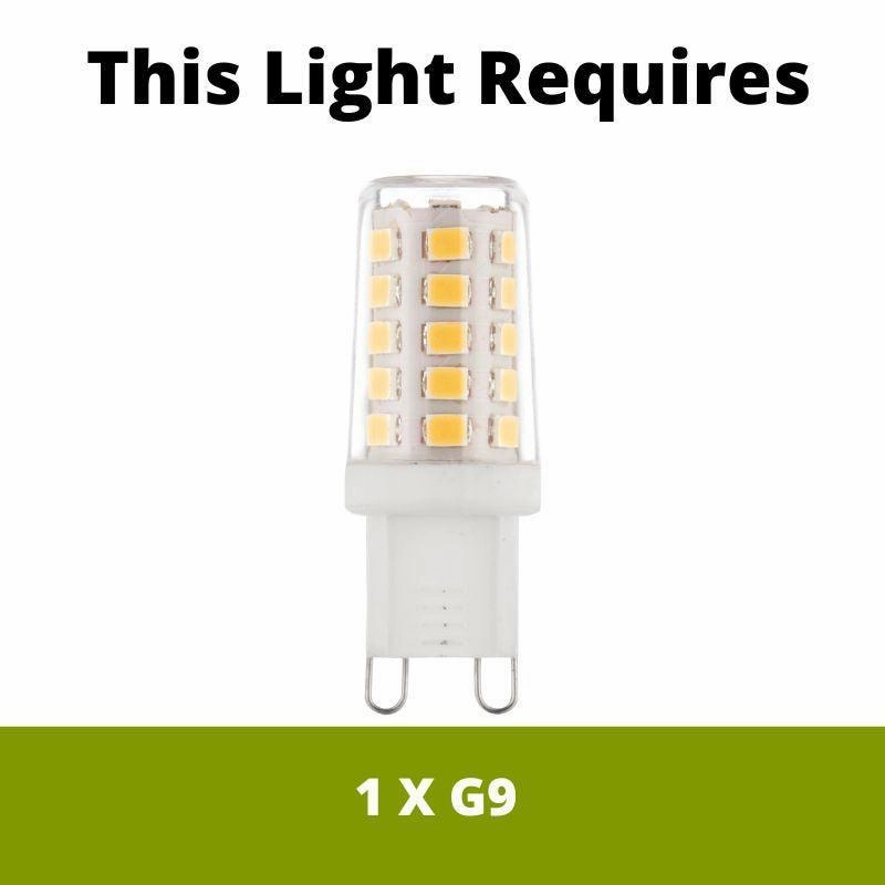 Searchlight Claw Chrome & Clear Acrylic Touch Table Lamp