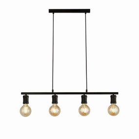 Searchlight Dance 4 Light Black Bar Ceiling Pendant Light soft glow ceiling light