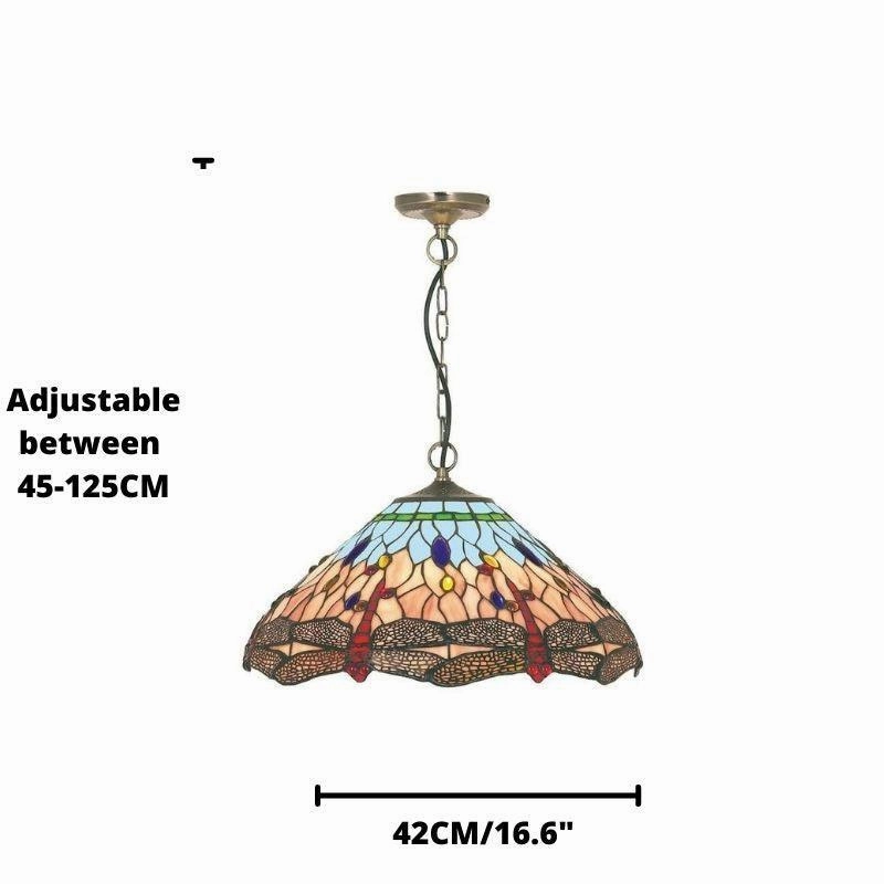 Searchlight Dragonfly Tiffany Ceiling Light Searchlight