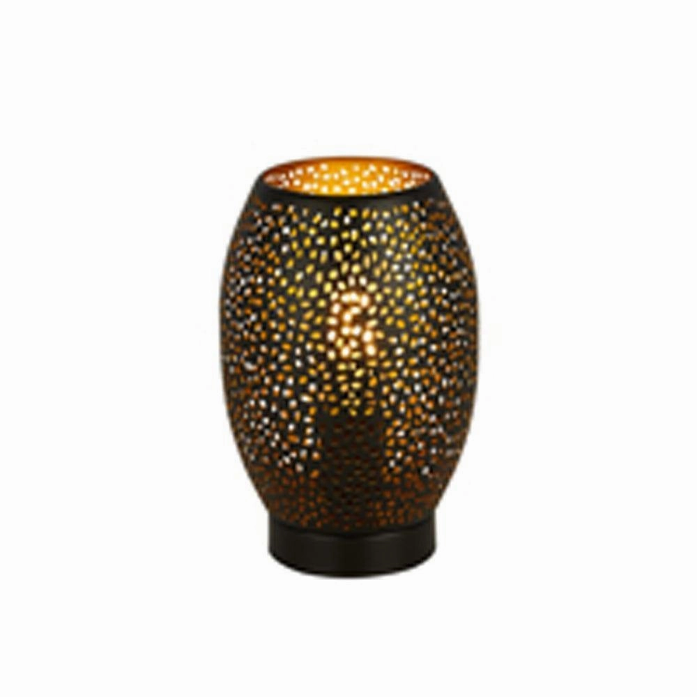 Searchlight Laser 1 Light Black And Gold Table Lamp energy-saving LED light