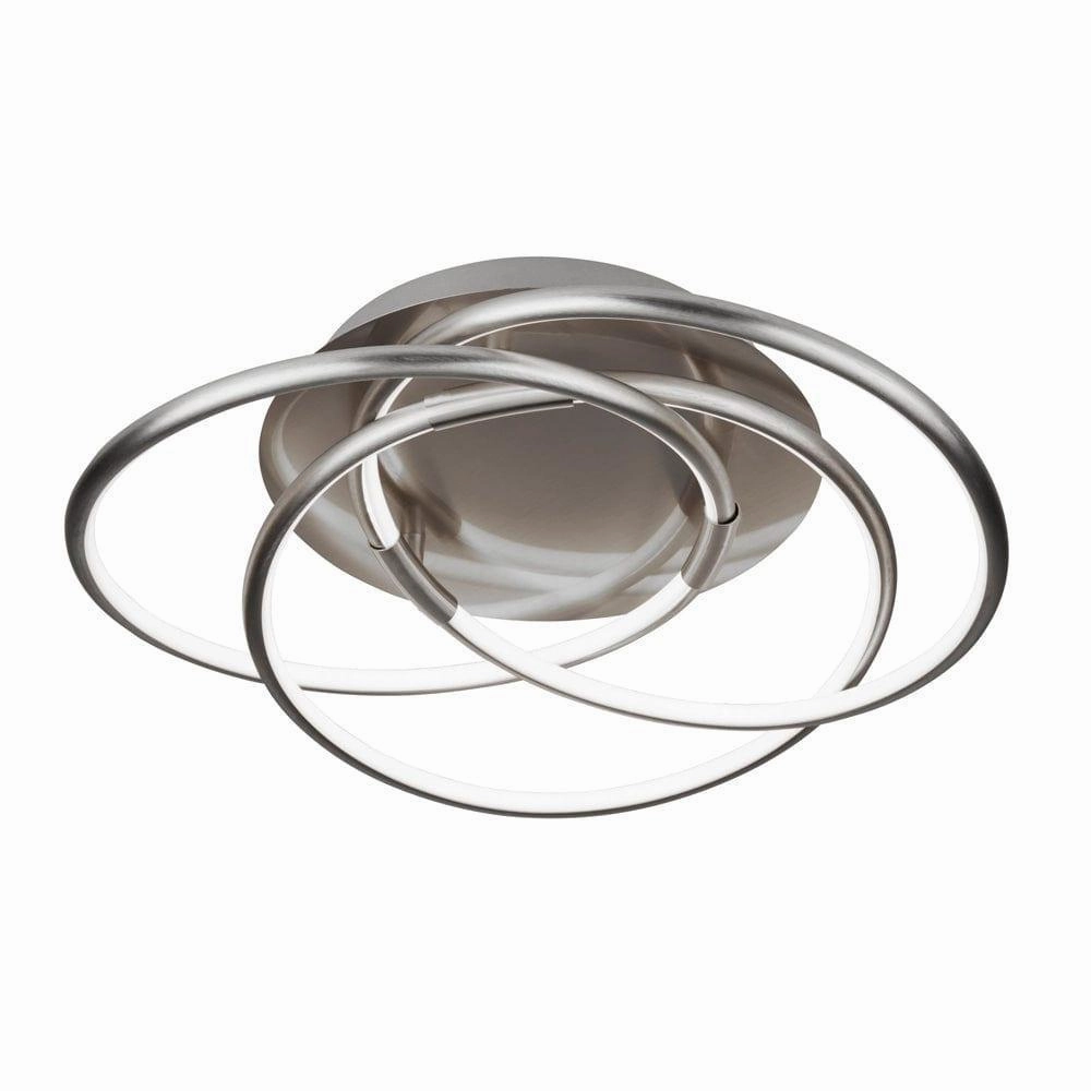 Searchlight Magic LED Satin Silver Ceiling Flush Light white ceiling lamp