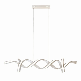 Searchlight Music 32W LED Satin Silver Ceiling Pendant soft glow ceiling light