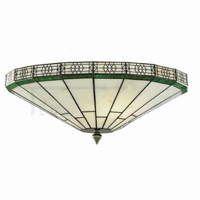 Searchlight New York Flush Tiffany Ceiling Light recessed ceiling spot lamp