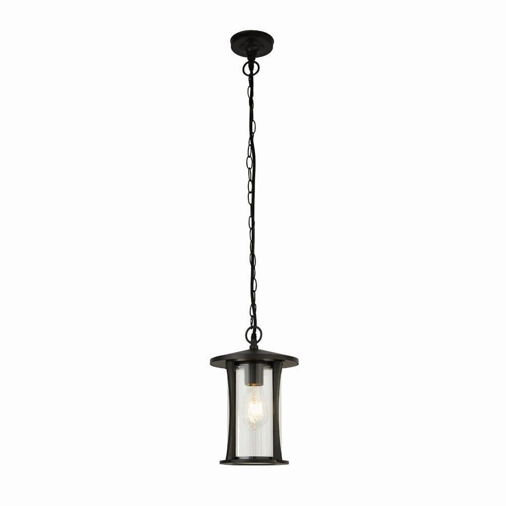 Searchlight Pagoda 1 Light Outdoor Black Ceiling Pendant soft glow ceiling light