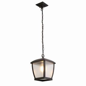 Searchlight Seattle Outdoor Black Ceiling Pendant Light sleek LED ceiling lamp