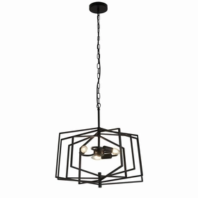 Searchlight Slinky 3 Light Black Adjustable Ceiling Pendant soft glow ceiling light