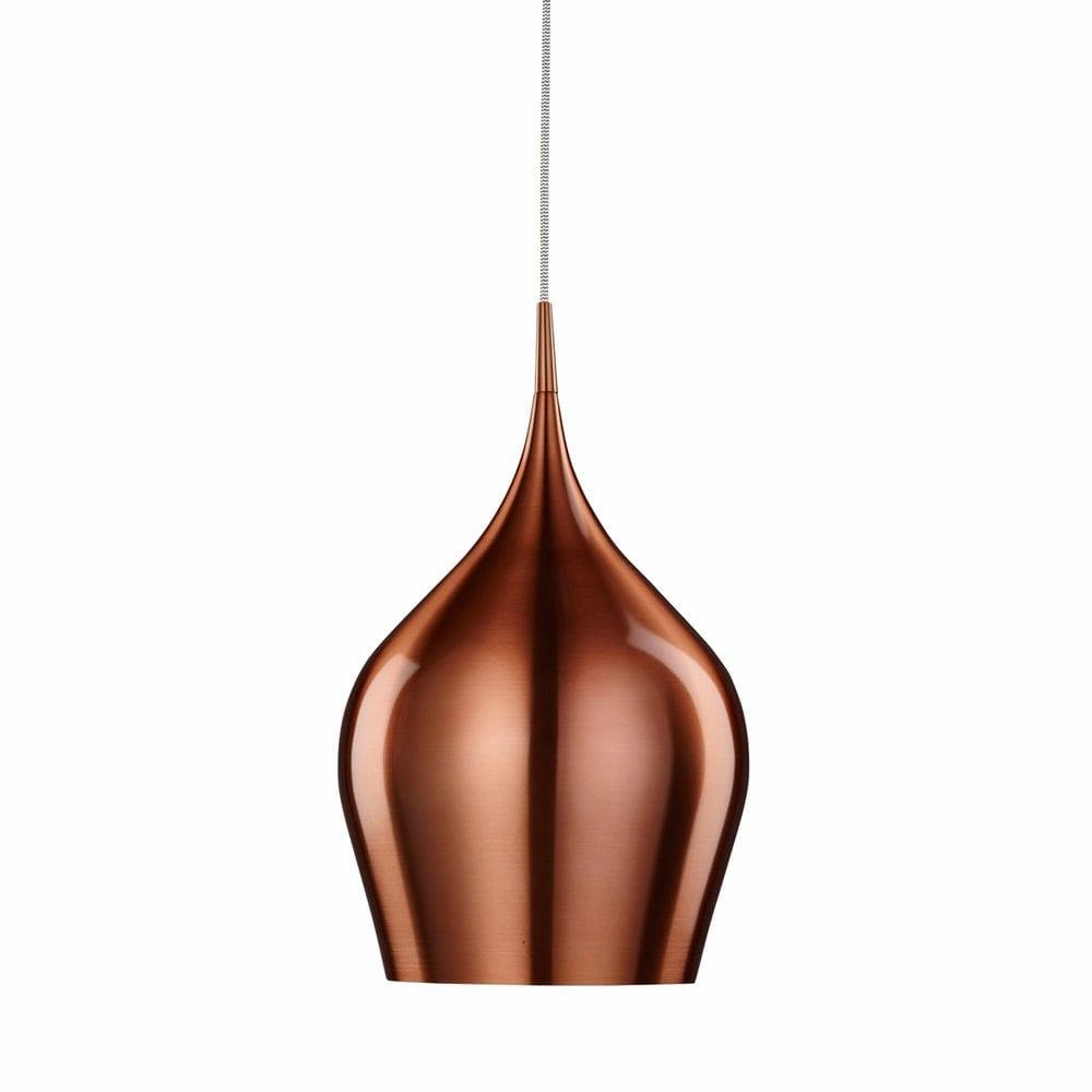 Searchlight Vibrant 1 Light Metal Copper Pendant - 26cm Damaged Box