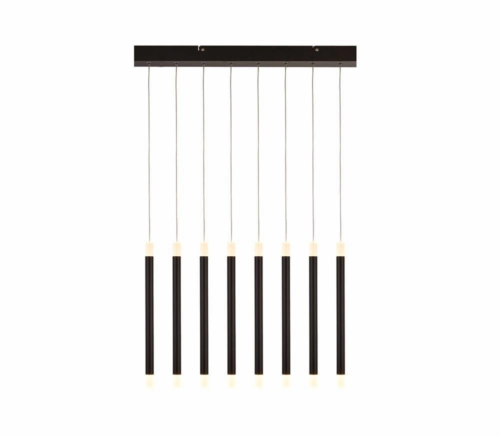 Searchlight Wands 8 Light Black LED Bar Ceiling Pendant soft glow ceiling light