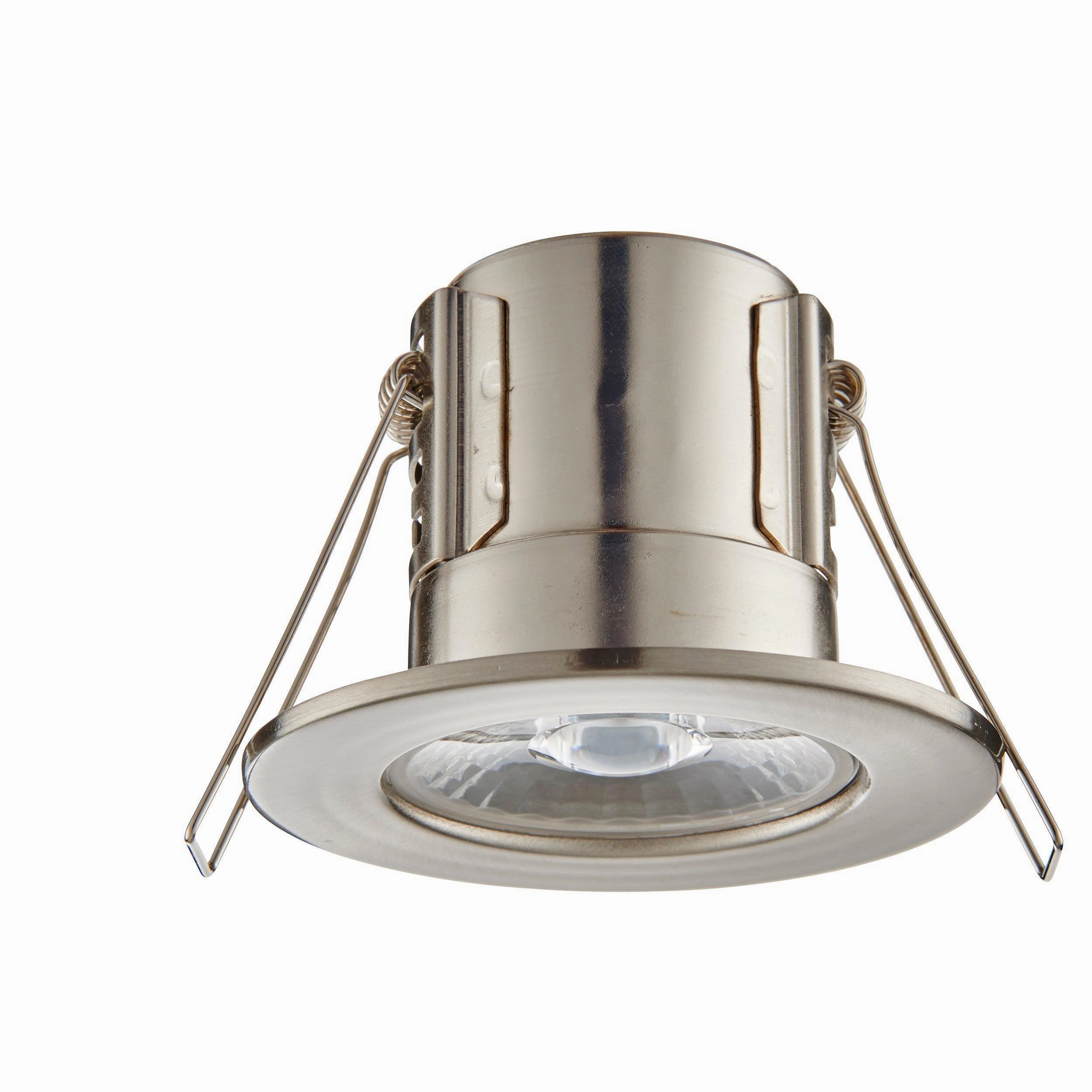 ShieldECO 500 Cool White Nickel Recessed Ceiling Light IP65 4W