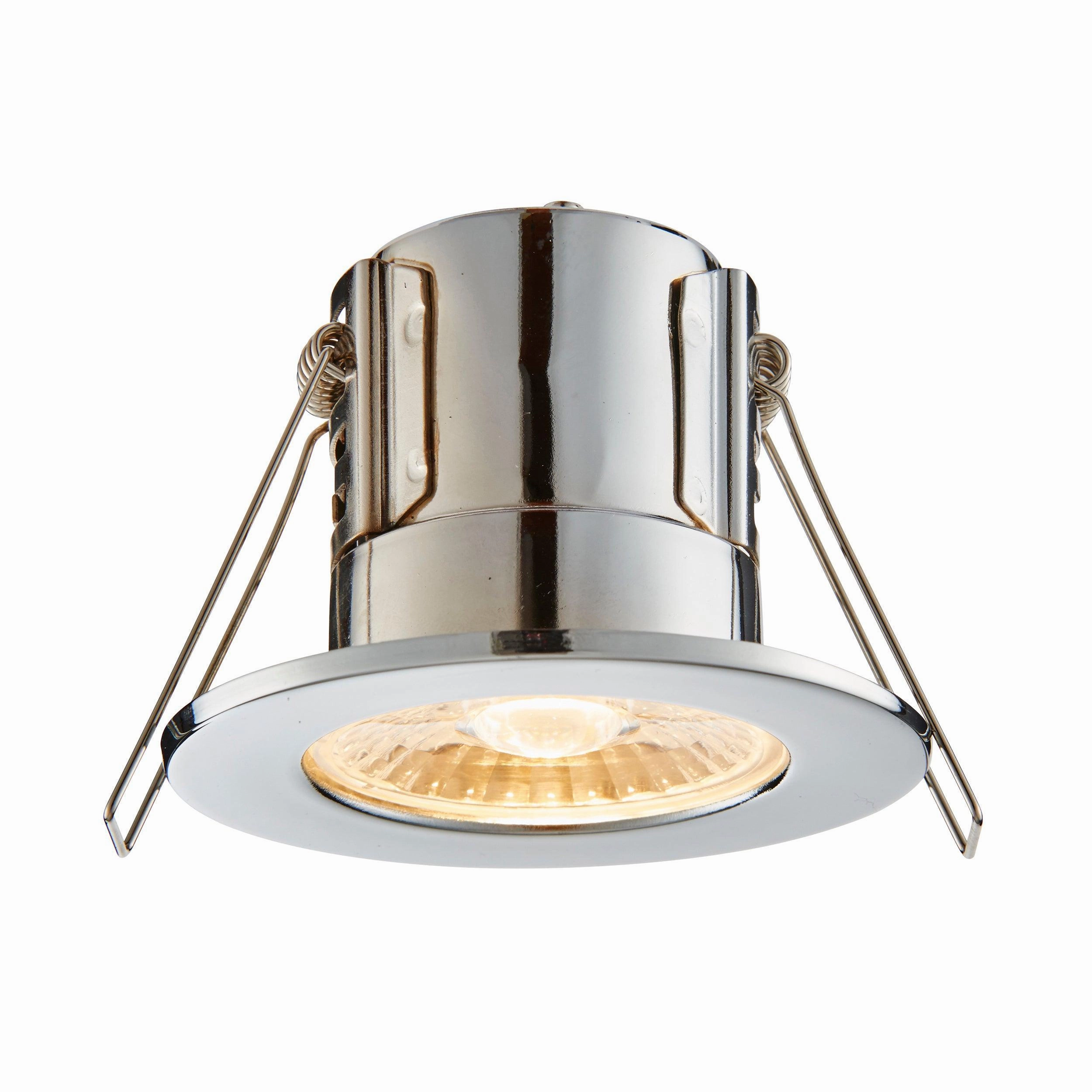 ShieldECO 500 Warm White Chrome Recessed Ceiling Light IP65 4W adjustable floor standing lamp