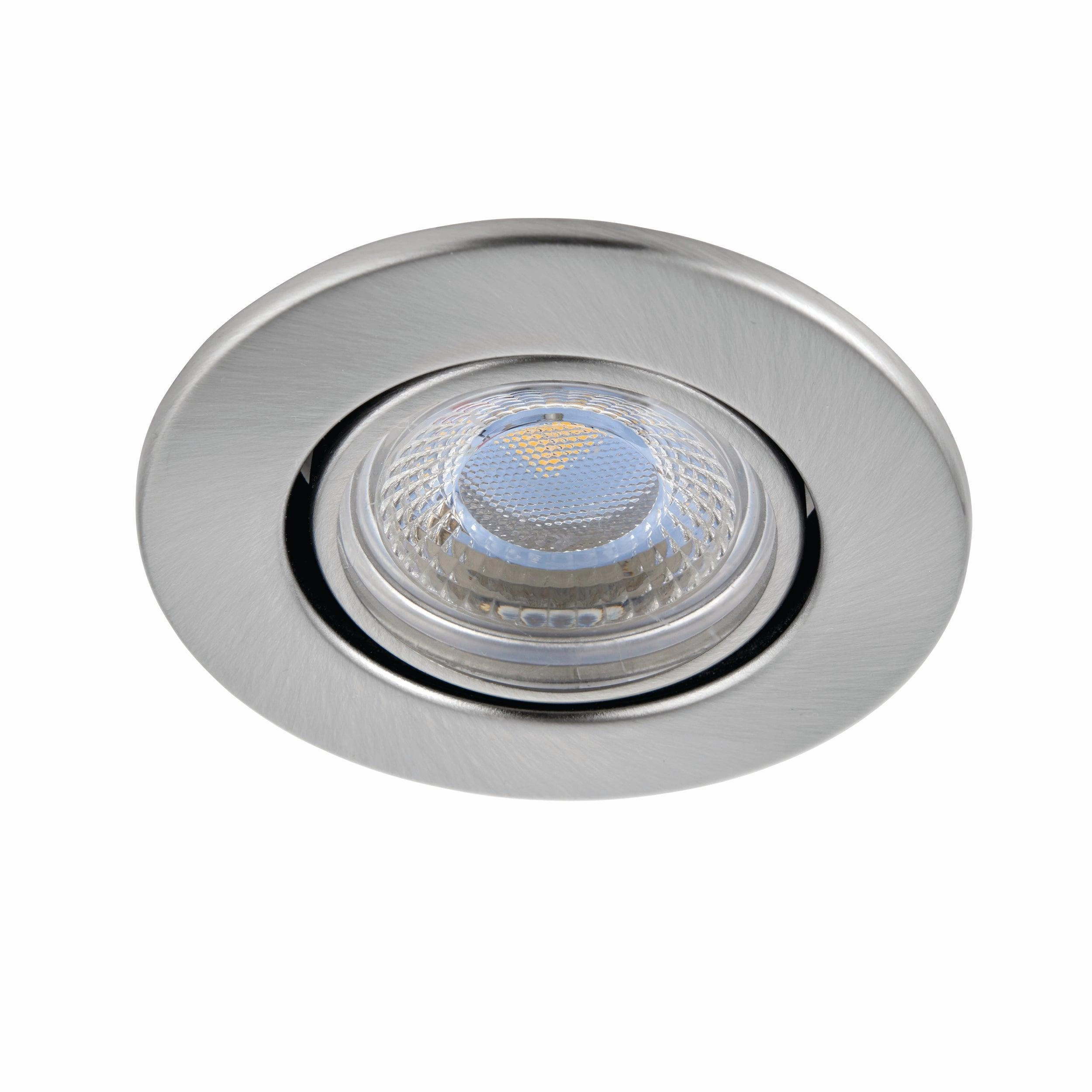 ShieldECO 800 Tilt Warm White Nickel LED Recessed Light 8.5W