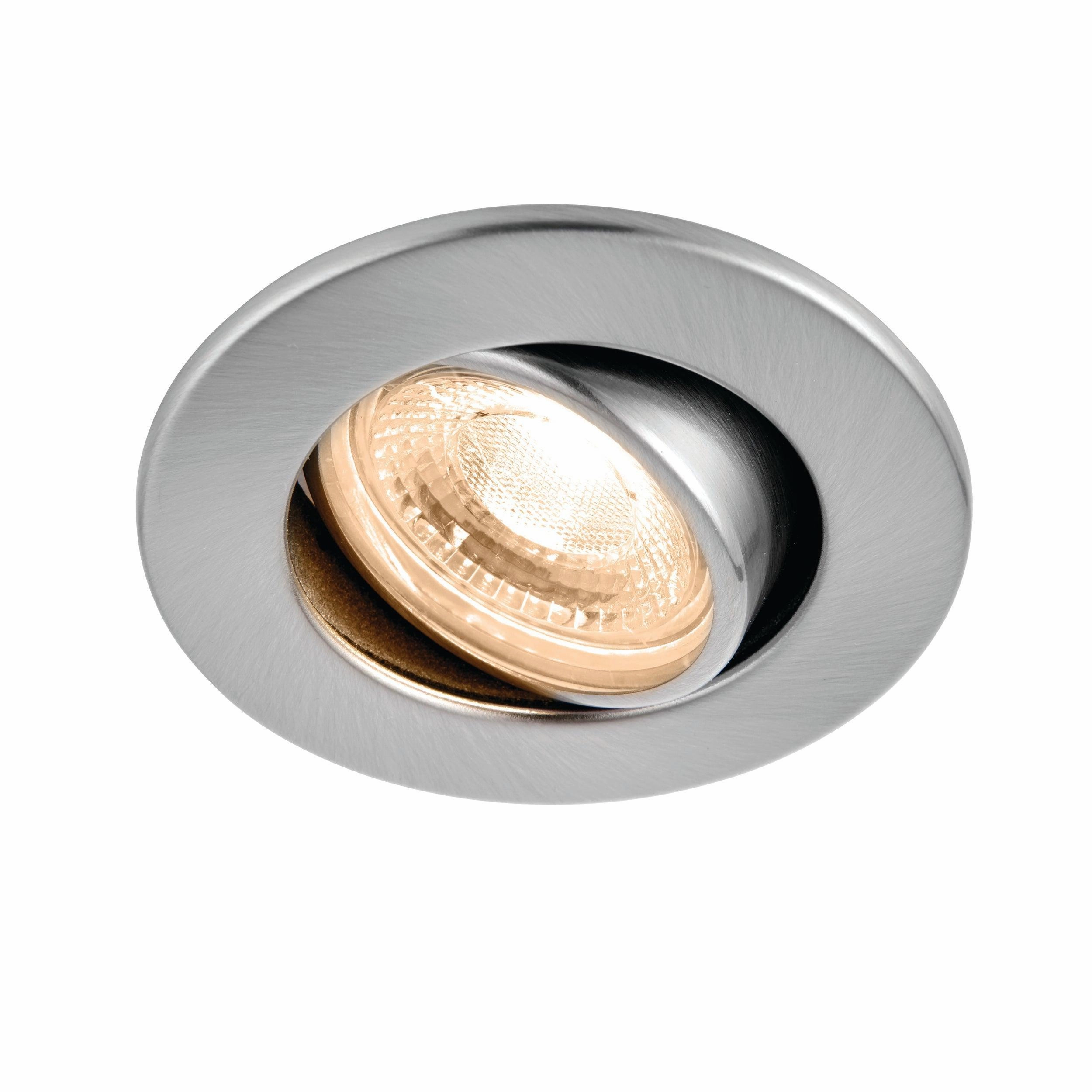 ShieldECO 800 Tilt Warm White Nickel LED Recessed Light 8.5W