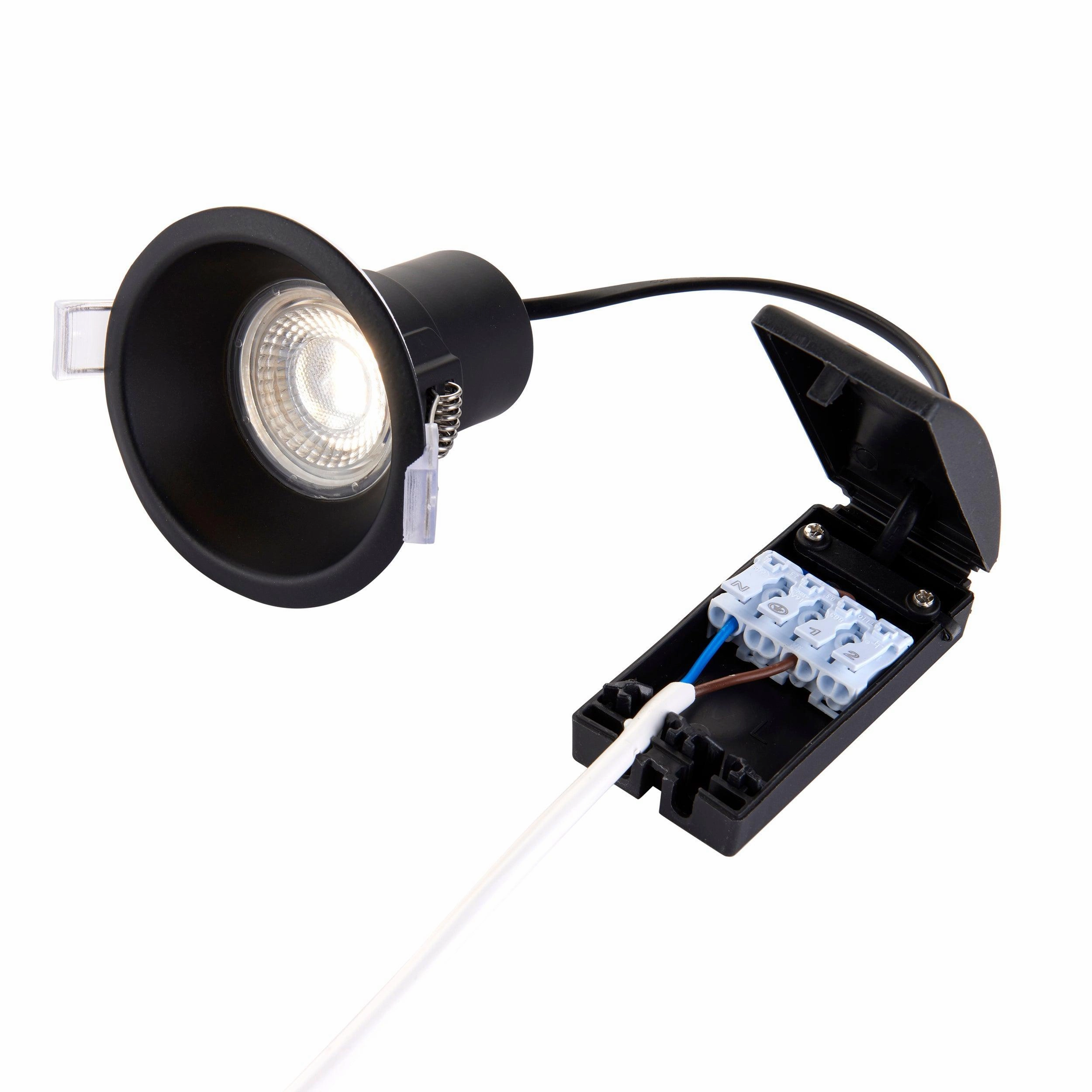 ShieldECO CCT Anti-glare Black. Recessed Light IP65 5W