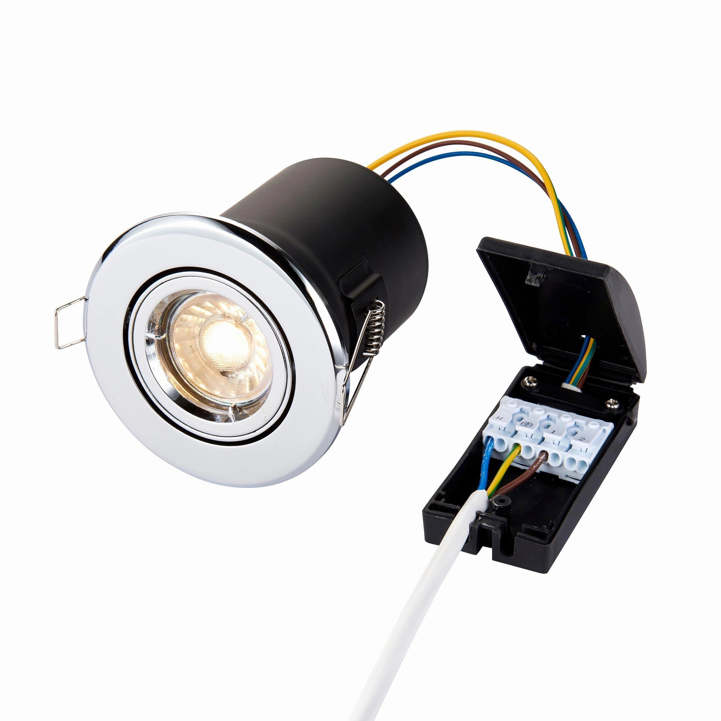 ShieldPLUS Chrome Recessed Light Tilt 50W