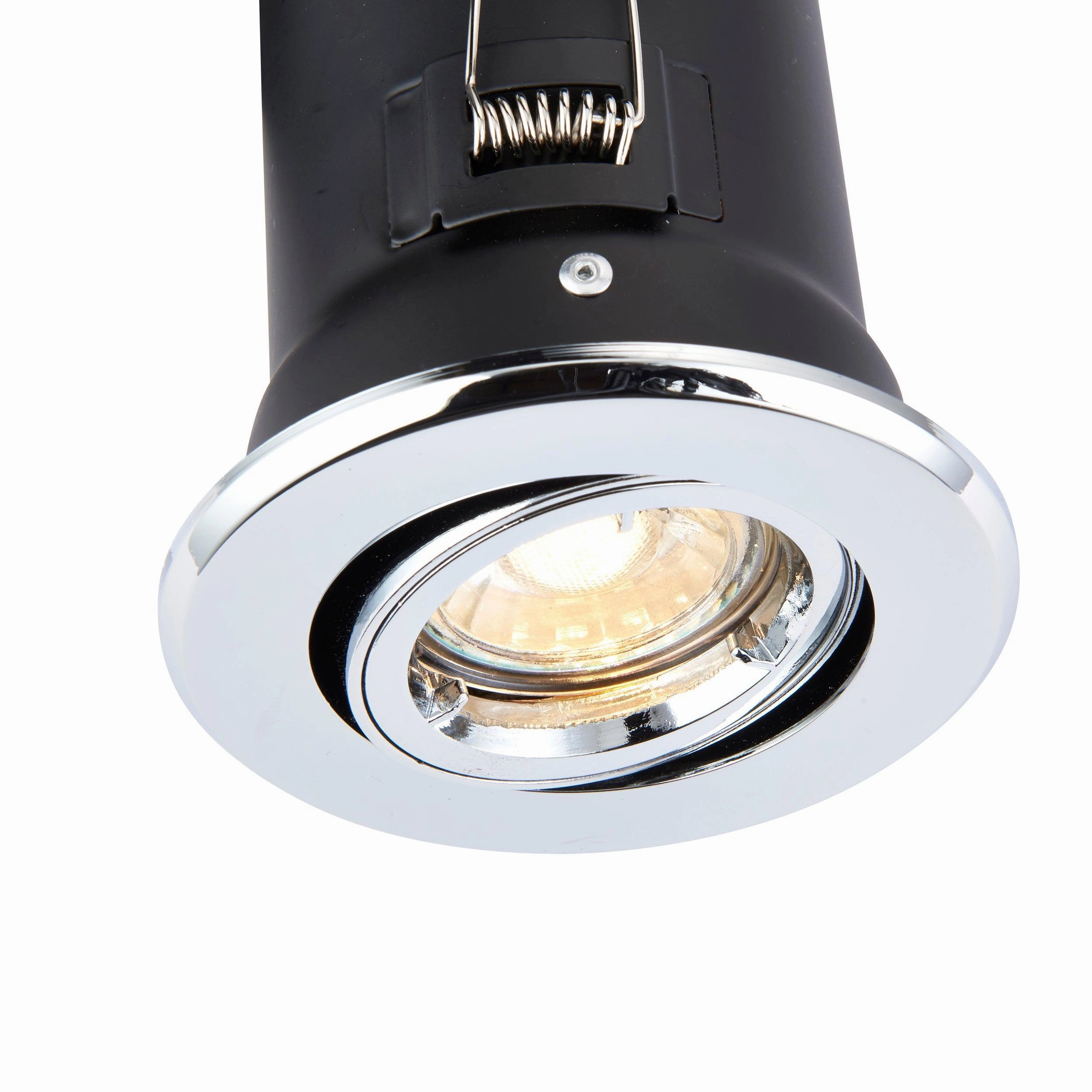 ShieldPLUS Chrome Recessed Light Tilt 50W